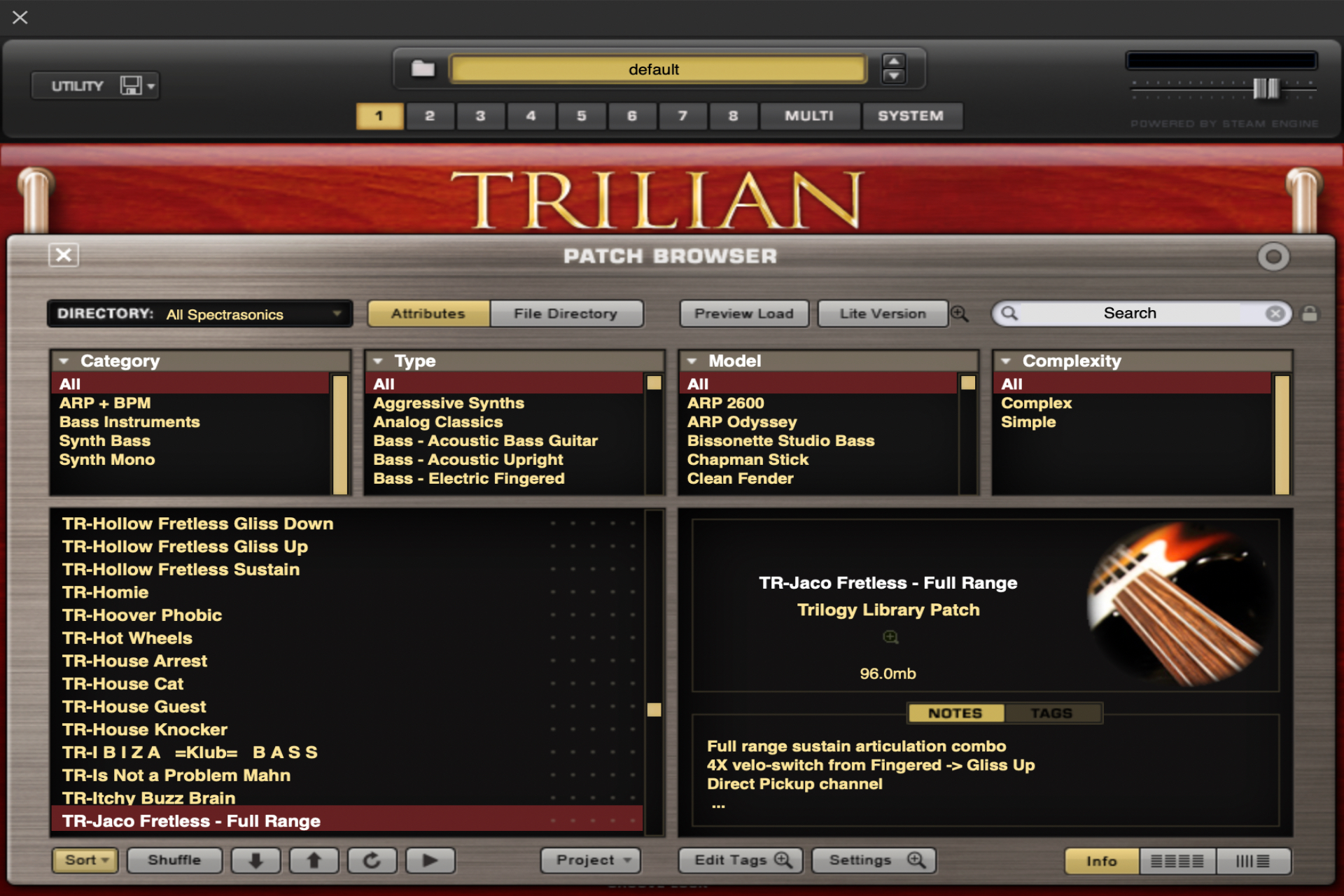 Trilian Total Bass Module